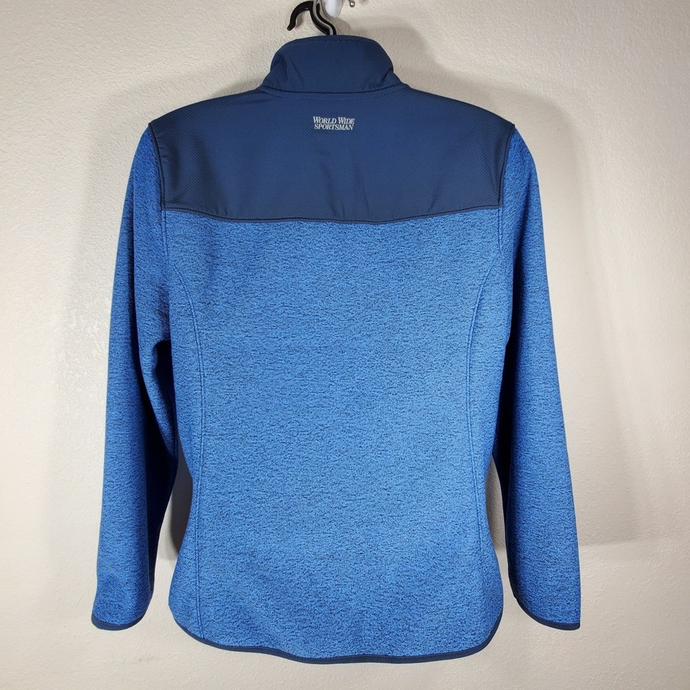 World Wide Sportsman Coat Womans Large Echo Windproof Blue Full-Zip Jacket - Picture 11 of 12